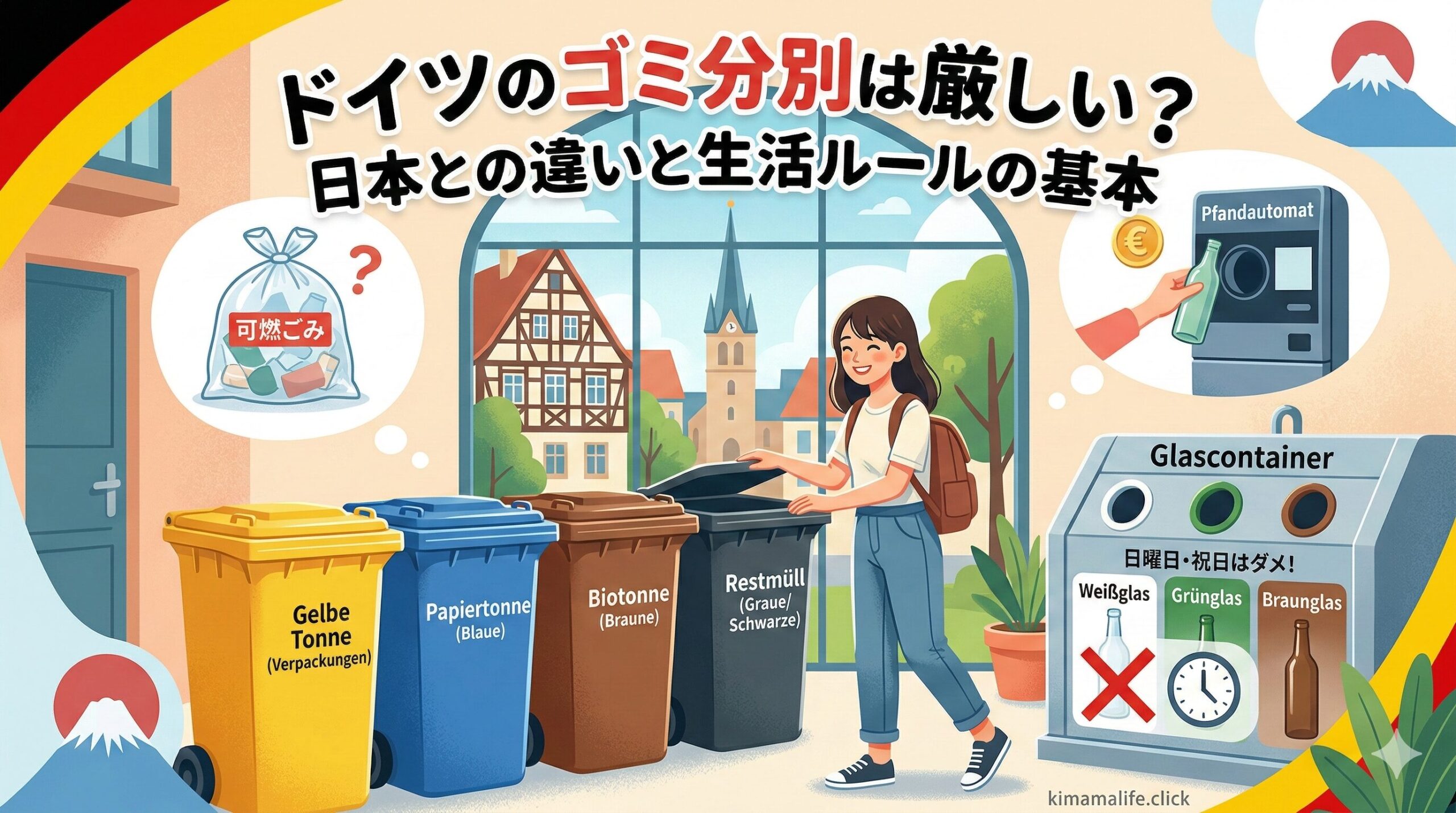 ドイツのゴミ分別は厳しい？日本との違いと生活ルールの基本