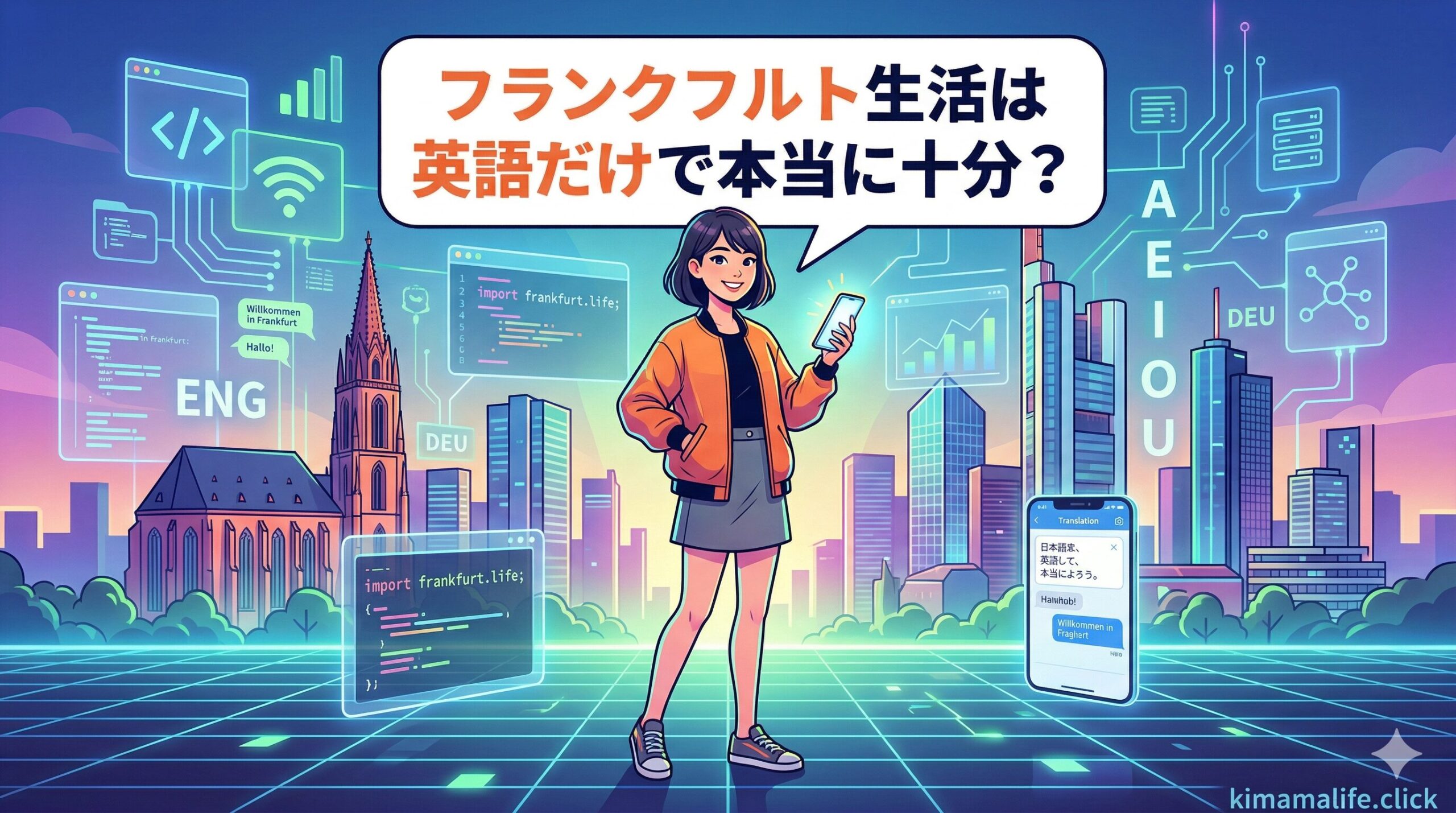 フランクフルト生活は英語だけで本当に十分？IT目線で語る言語の壁